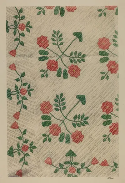 Quilt Rose Design