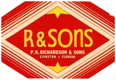 R And Sons Produce Label 2