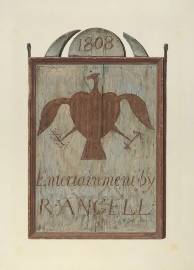 R Angells Tavern Sign