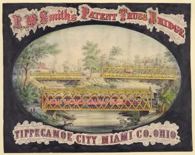 R W Smiths Patent Truss Bridge Tippecanoe City Miami Co Ohio