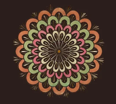 Radiating Raindrop Pattern
