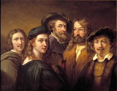 Rafael Rembrandt Harmensz Van Rijn Nicolas Poussin Albrecht Durer And Peter Paul Rubens