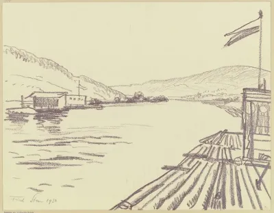 Raft Near Gemunden On The Main