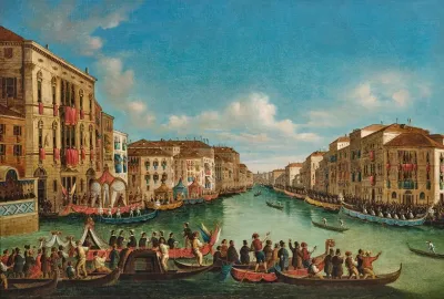 Ragatta On The Canal Grande Venice
