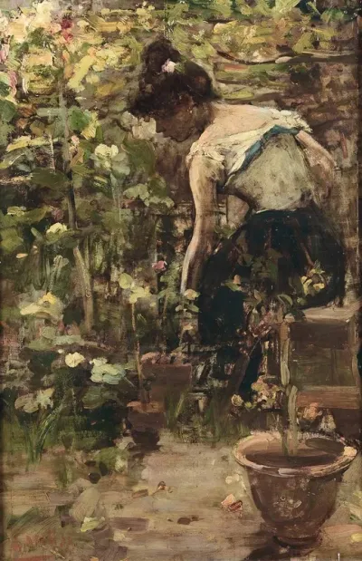 Ragazza Tra I Fiori
