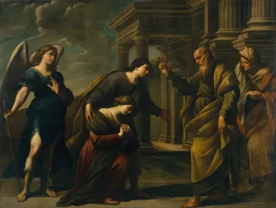 Raguels Blessing Of Her Daughter Sarah Before Leaving Ecbatana With Tobias
