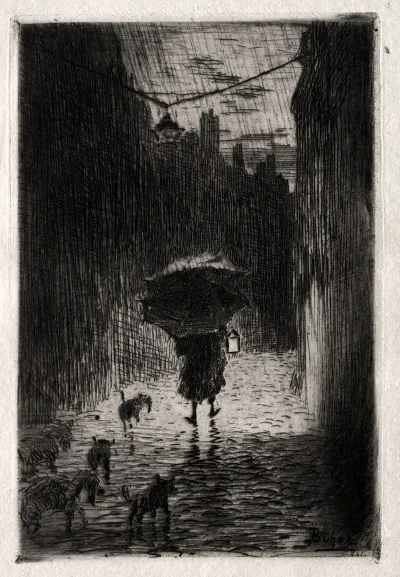 Rain And Umbrella