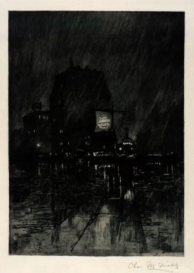 Rainy Night Madison Square