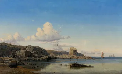 Randcleven At Gudhjem On The Eastcoast Of Bornholm