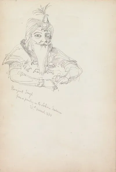 Ranjit Singh From A Painting In The Lahore Museum