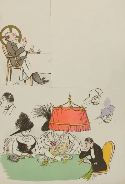 Raoul De Gunsbourg Et Personnages Non Identifies