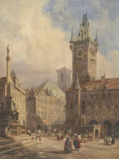 Rathaus From Old Town Square Prague