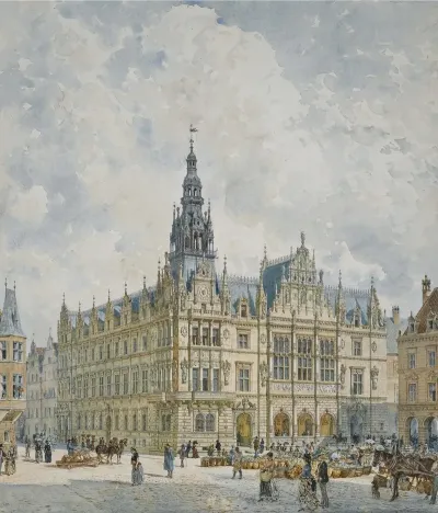Rathausgebaude Im Renaissancestil Renaissance Style Town Hall
