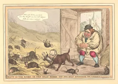 Rats In The Barn Or John Bulls Famous Old Dog Billy Astonishing The Varment