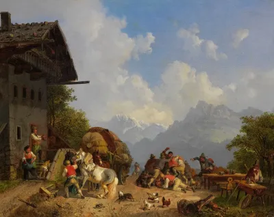 Rauferei Vor Dem Wirtshaus
