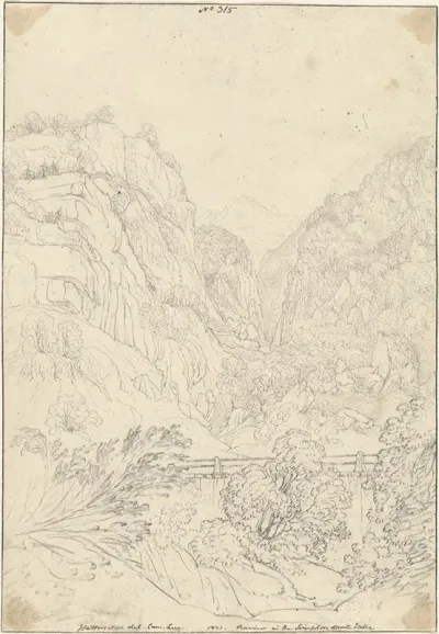 Ravine In The Simplon Opposite Isella