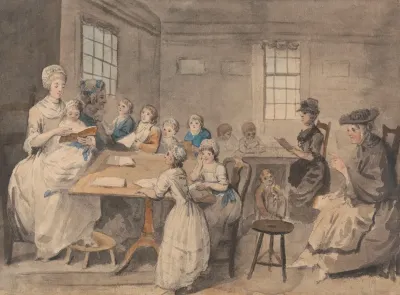 Reading Lesson At A Dame School