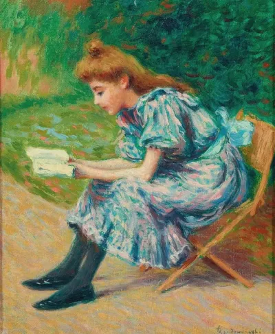 Reading Young Lady La Liseuse