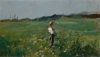 Reaper In A Flowery Meadow