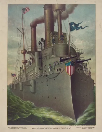 Rear Admiral Deweys Flagship Olympia