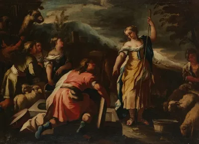Rebecca And Eliezer At The Well 2