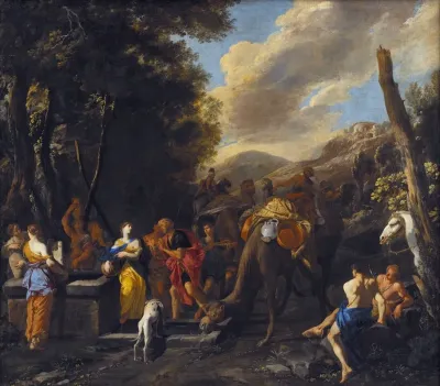 Rebecca And Eliezer At The Well 3