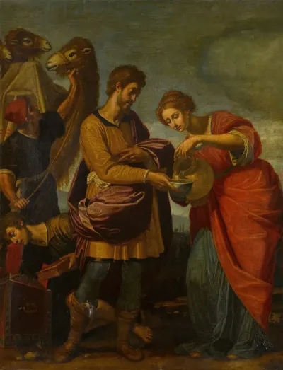Rebecca And Eliezer At The Well 6