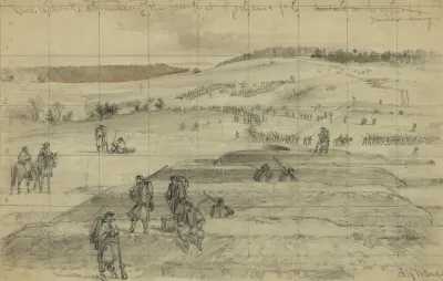 Rebel Earthworks Commanding The Passage At Germanna Ford Abandoned On The Approach Of Meades Army