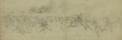 Rebel Prisoners Captured In The Charge Of Genl Wrights Corps Running In