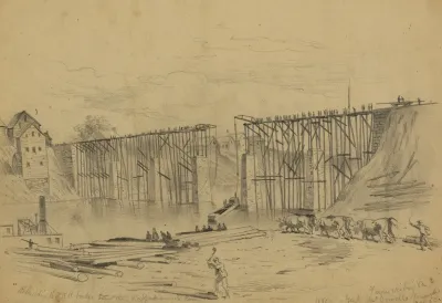 Rebuilding The Rr Bridge Over The Rappahannock River