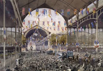 Reception Des Marins Russes Aux Halles Lors Des Fetes Franco Russes En Octobre 1893