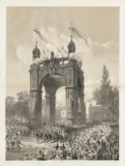 Reception Du Roi A La Porte De Laeken