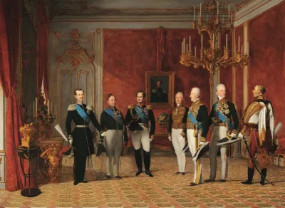 Reception Of Grand Duke Alexander Nikolayevich By Prince Metternich In The Vienna Hofburg In 1839