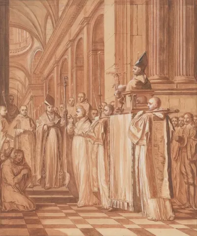 Reception Of The Heart And Head Of The Blessed Father Dom Jean De La Barriere Brought From Rome To His Abbey Of Feuillants In 1626