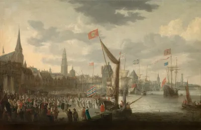 Reception Of The White Monks By The Magistrate And The Notables Of The City Of Antwerp