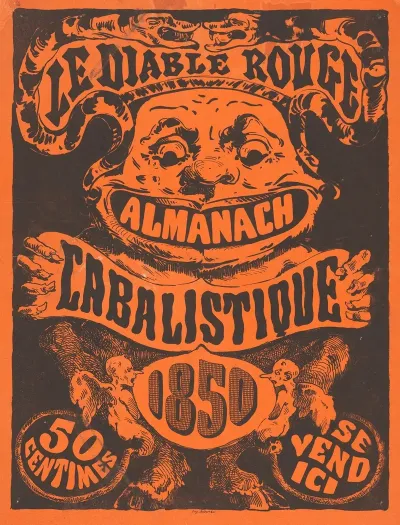 Reclamebiljet Voor Le Diable Rouge