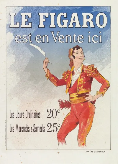 Reclamebiljet Voor Le Figaro