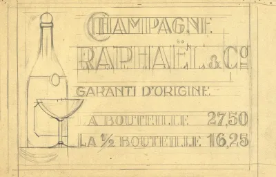 Reclameontwerp Voor Champagne Rafael