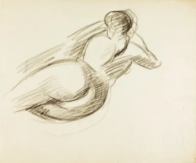 Reclining Female Nude Back View