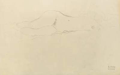 Reclining Female Nude With Her Hands Behind Her Head