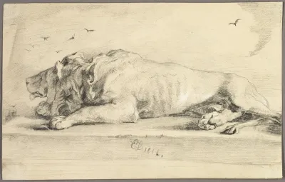 Reclining Lion 2