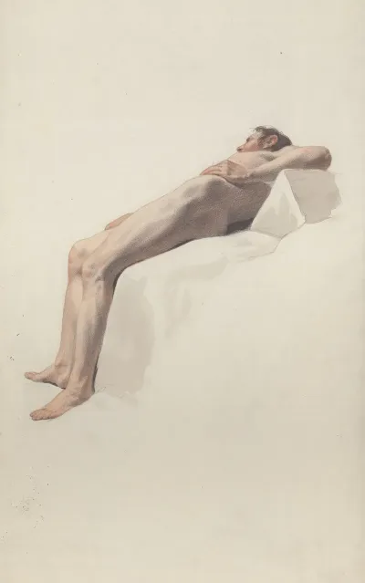 Reclining Male Nude 16