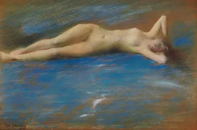 Reclining Nude Figure Of A Girl