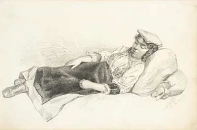 Reclining Peasant Girl