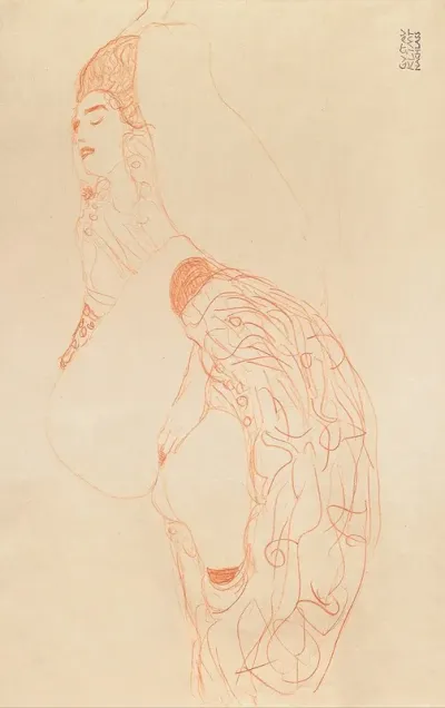 Reclining Semi Nude Masturbating