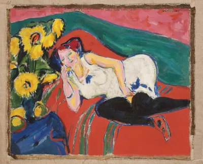 Reclining Woman In A White Chemise 2