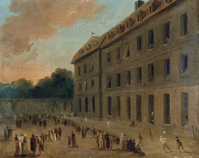 Recreation Des Prisonniers A Saint Lazare La Partie De Ballon