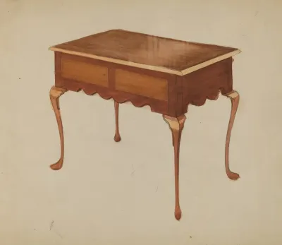 Rectangular Table For Serving Or Tea