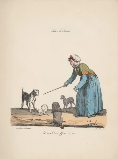 Recueil Des Scenes Familieres Et De Societe De Paris Pl 04