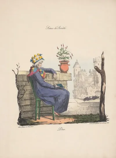 Recueil Des Scenes Familieres Et De Societe De Paris Pl 06